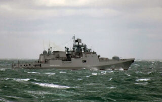 Royal Navy warship shadows Russian warship