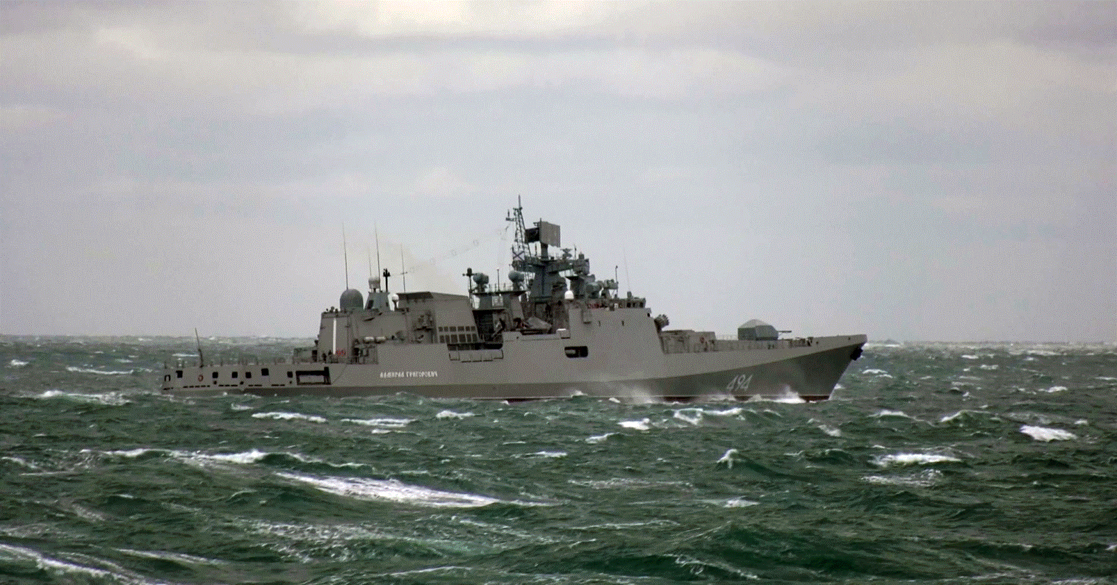 Royal Navy warship shadows Russian warship