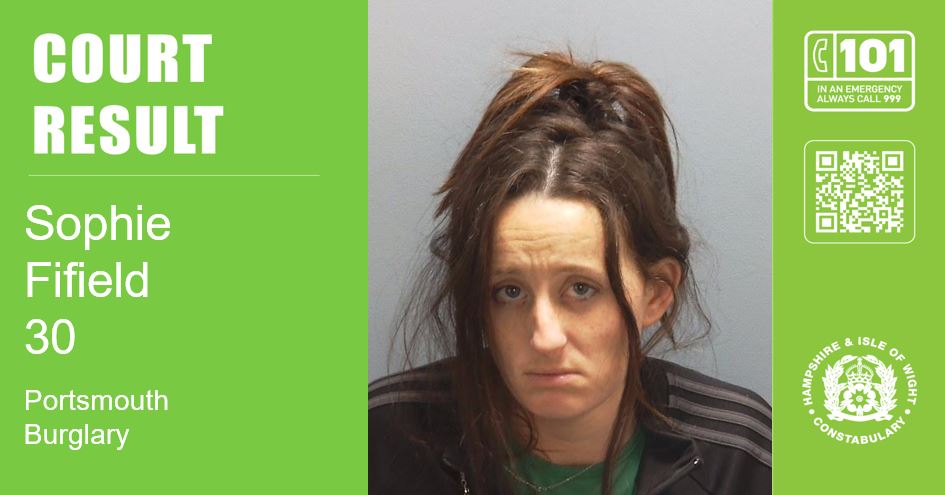 Gosport woman jailed for Portsmouth burglary