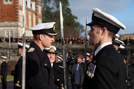 HRH Prince of Wales salutes the next generation of naval leaders