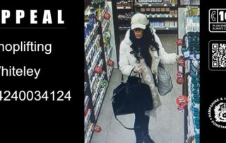 Appeal following Whiteley shoplifting incident