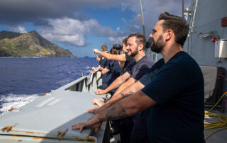 Protecting a Pacific paradise: Royal Navy ship helps Pitcairn islanders