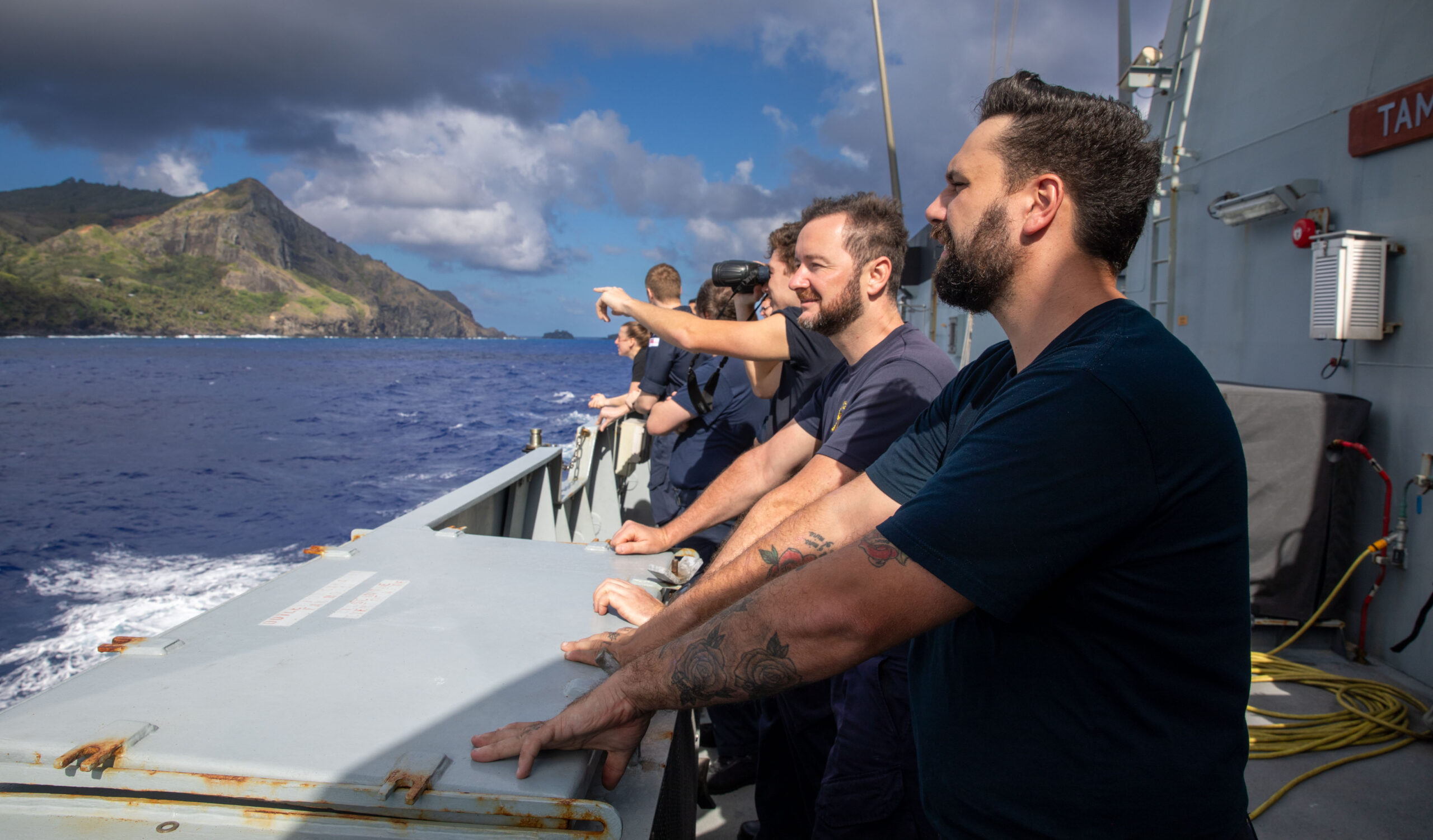 Protecting a Pacific paradise: Royal Navy ship helps Pitcairn islanders