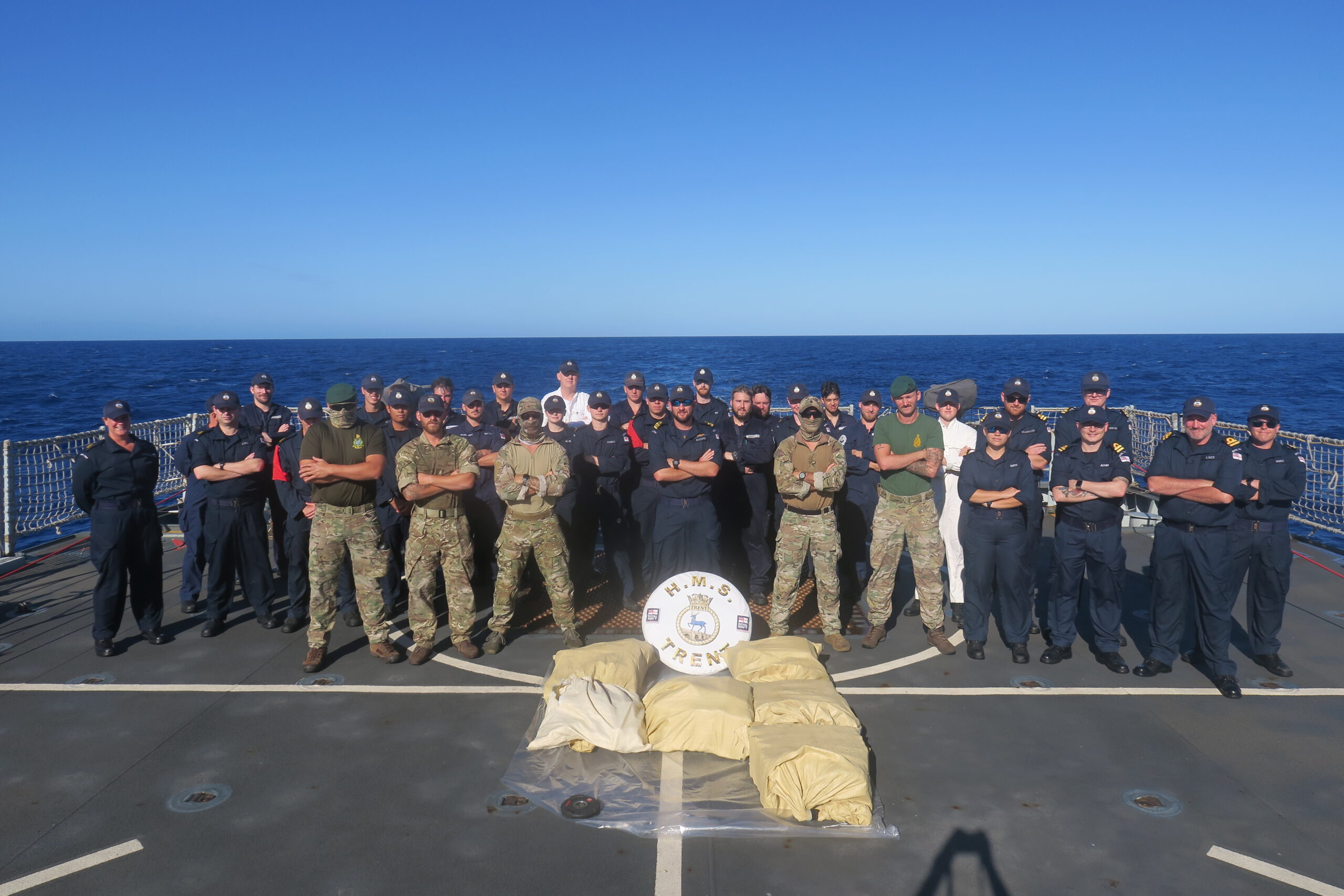 Royal Navy seizes £16.7m of drugs in Caribbean