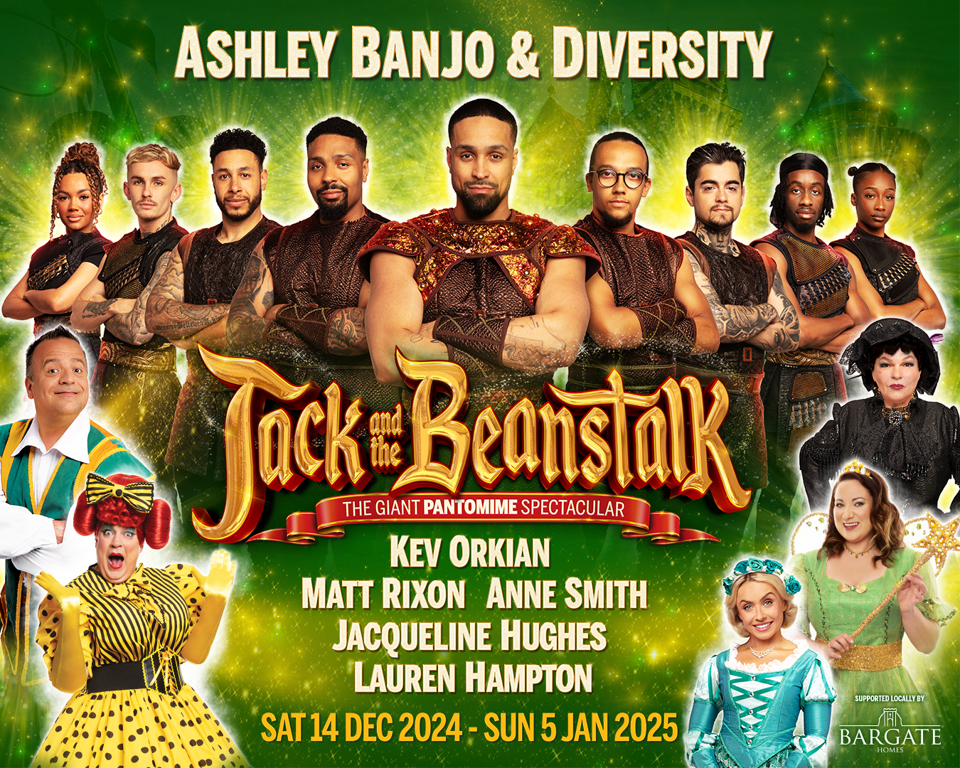 WEST-END stars join Mayflower Theatre's pantomine, Jack and the Beanstalk