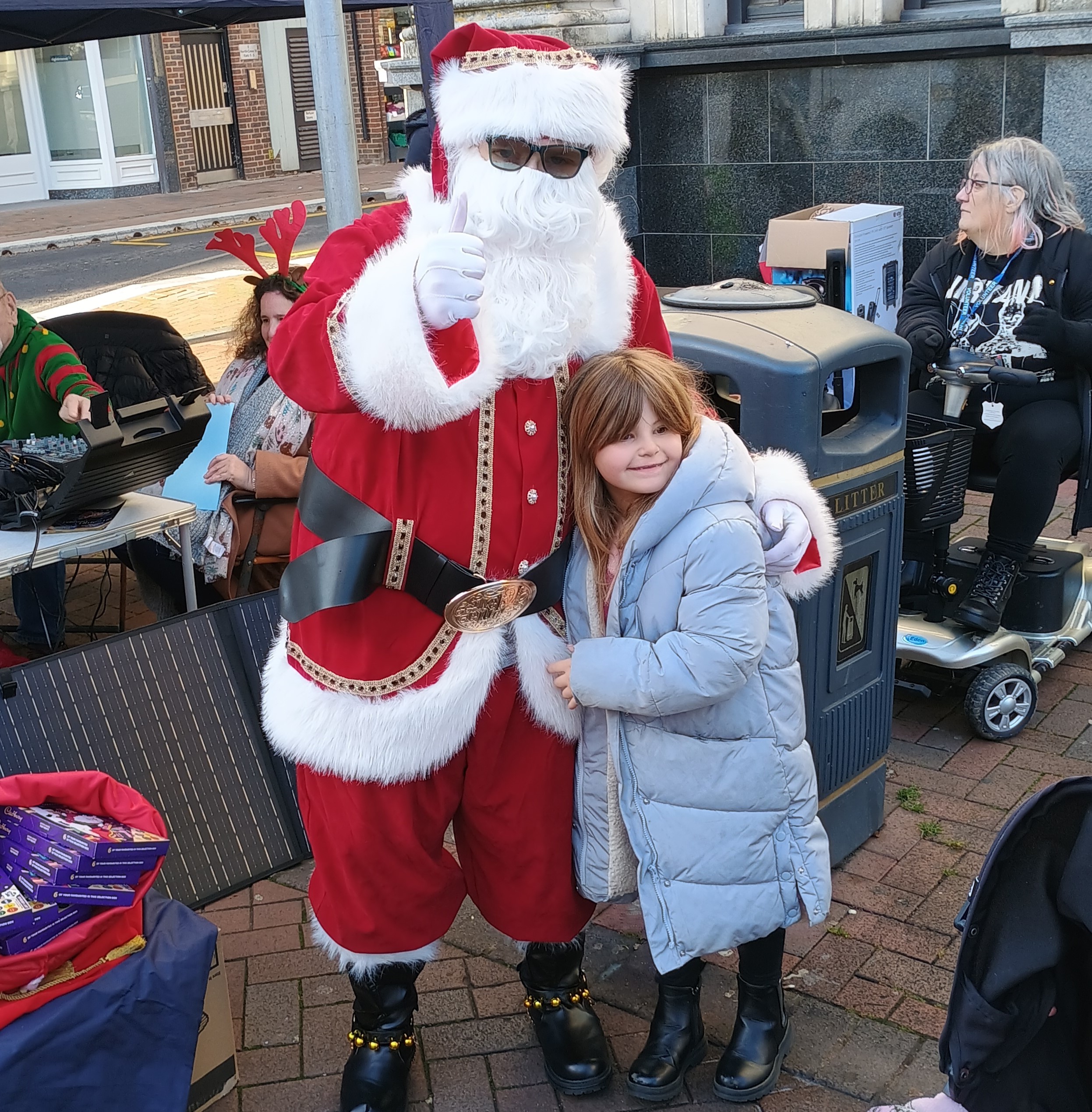 Festive Fundraising Success for Gosport Hospital Radio on Gosport High Street